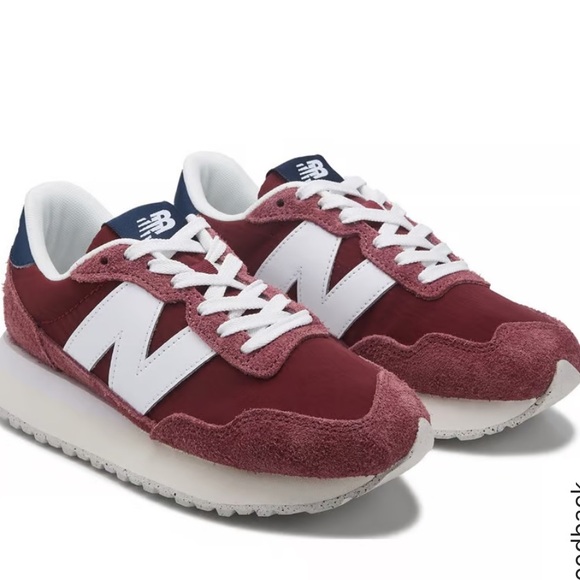 New Balance Shoes - New Balance 237 Burgundy and White Sneakers Size-9.5 NWT